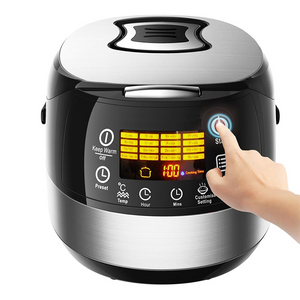 Cuiseur à riz intelligent multifonctionnel, 860W, 16 types de fonctions de cuisson, sélection de rappel du temps de cuisson, 5l