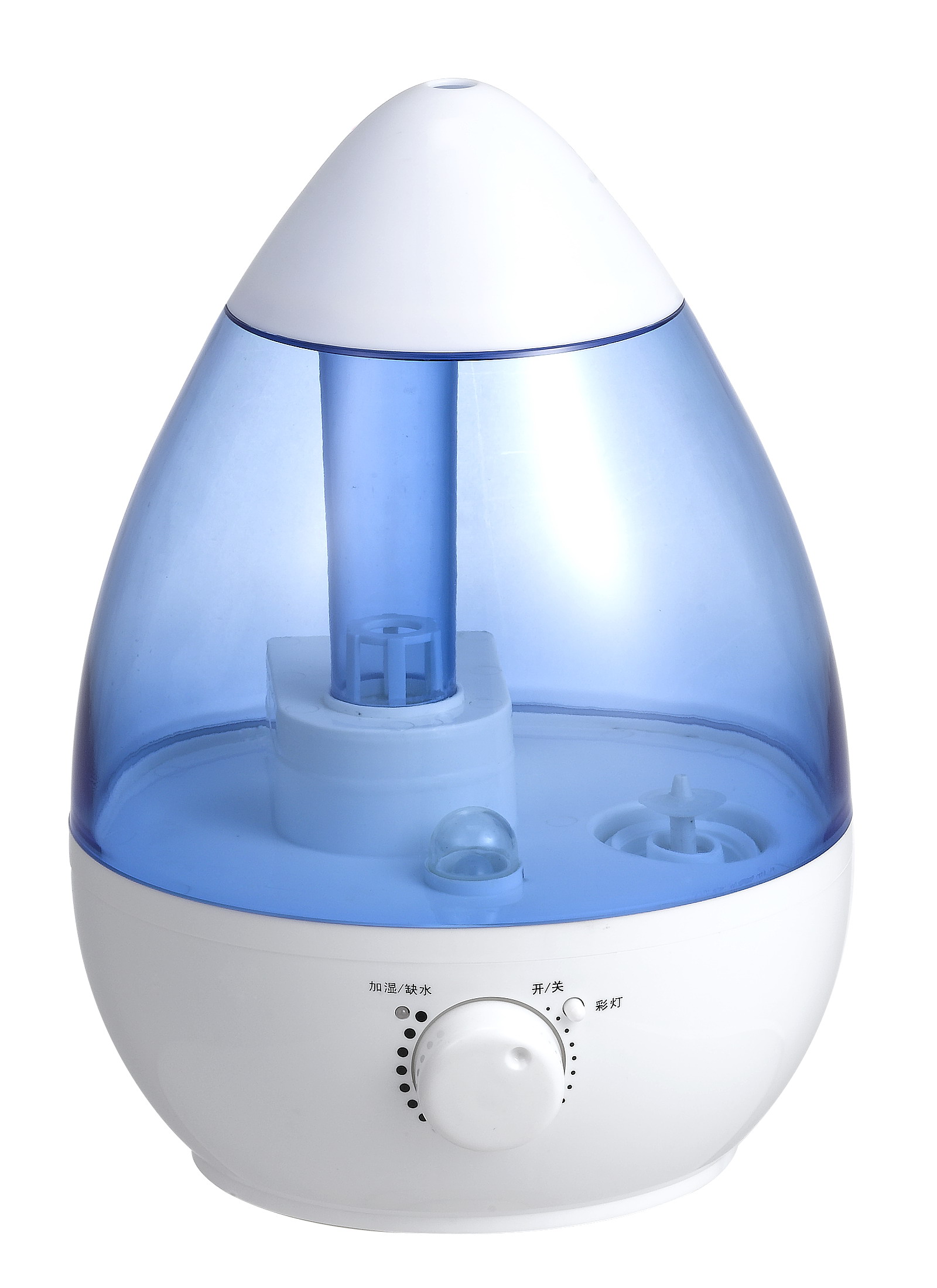 AECCN HYB-62 offre spéciale 25W 2,3l 280 ml/h sortie de brume remplissage supérieur blanc commande manuelle lumière LED diffuseur de parfum humidificateur 