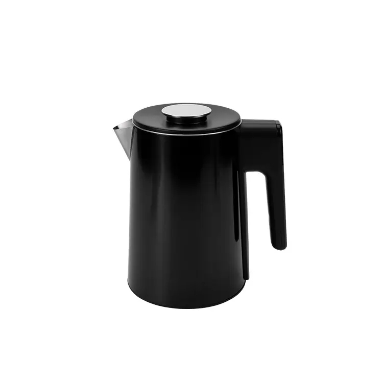 AECCN appareil ménager 1,5 L grande capacité 360 degrés en acier inoxydable Double couche bouilloire électrique théière cafetière pour le ménage